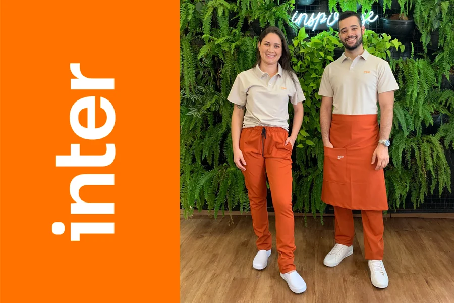 Conheça os uniformes da nova cafeteria do Banco Inter