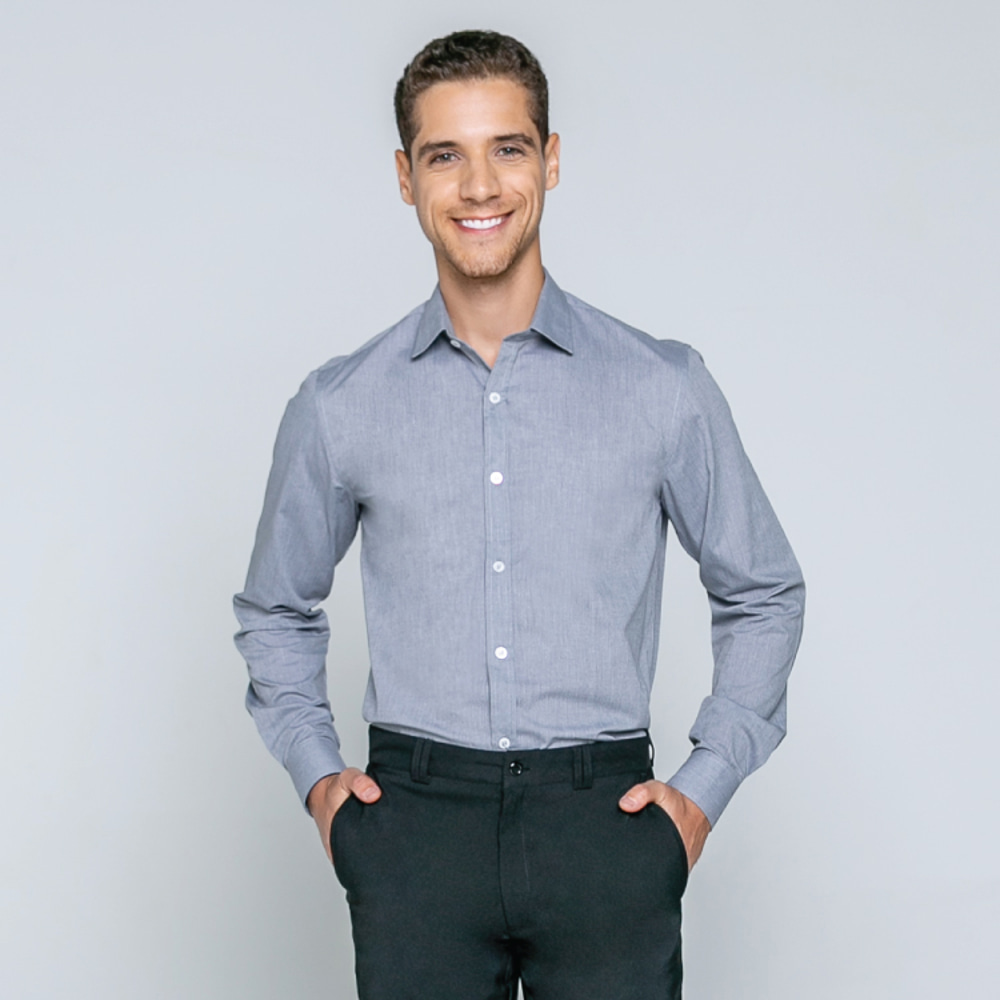 look-para-entrevista-de-emprego-camisa-social-masculina-classica-fio-a-fio